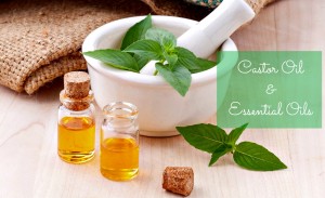 castor oil and essential oils header