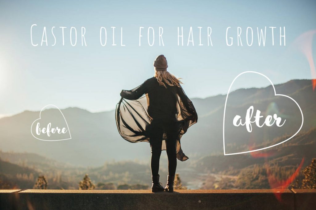 castor oil for hair growth before and after