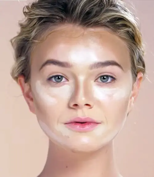 contouring for heart shape face